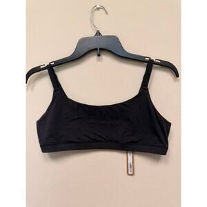 SKIMS FITS EVERYBODY Scoop Bralette - Onyx Size L NWT #1900